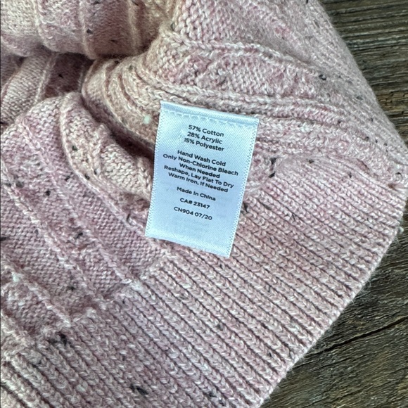 Talbots Donegal tweed cable knit sweater NWOT size L - Picture 9 of 9